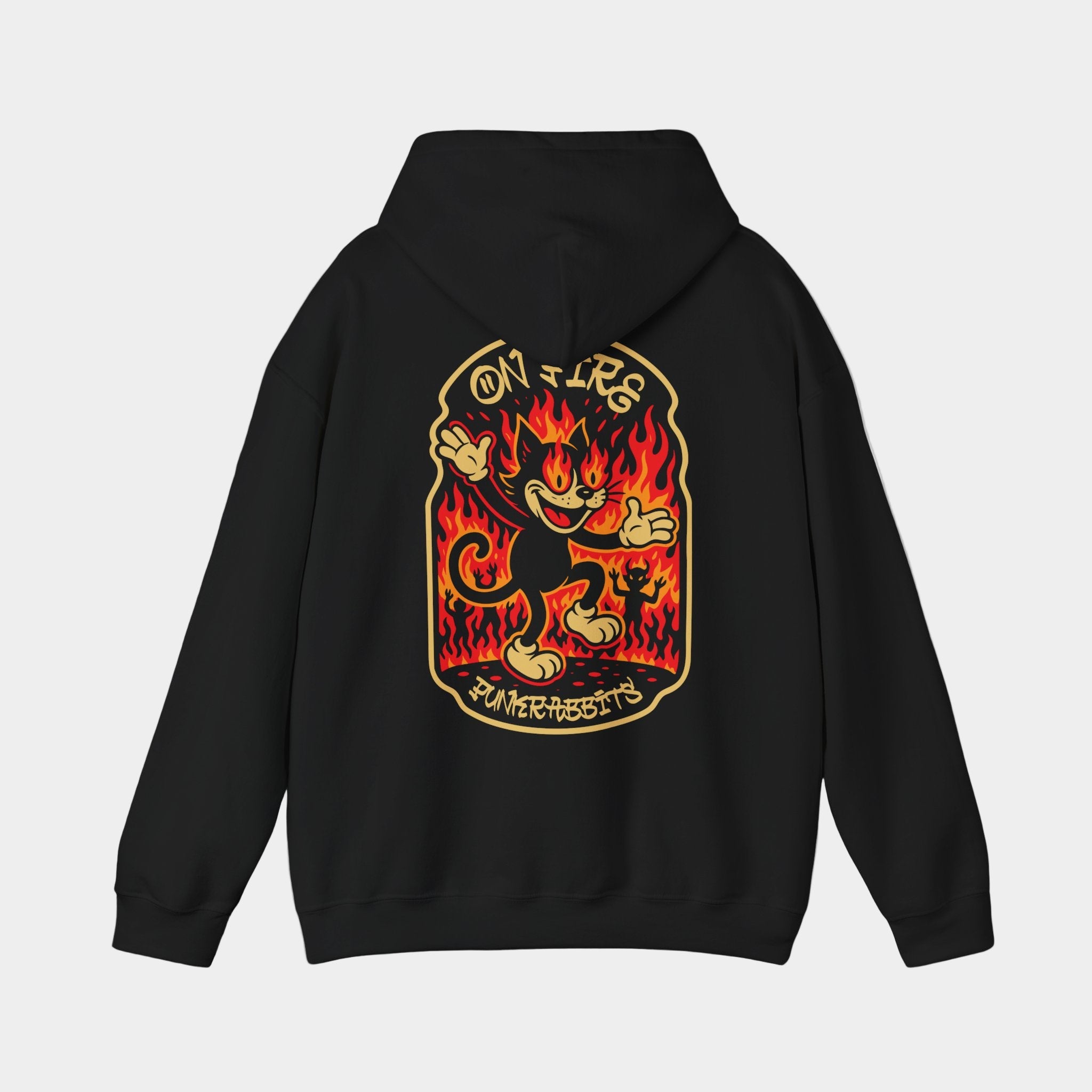 On fire hoodie