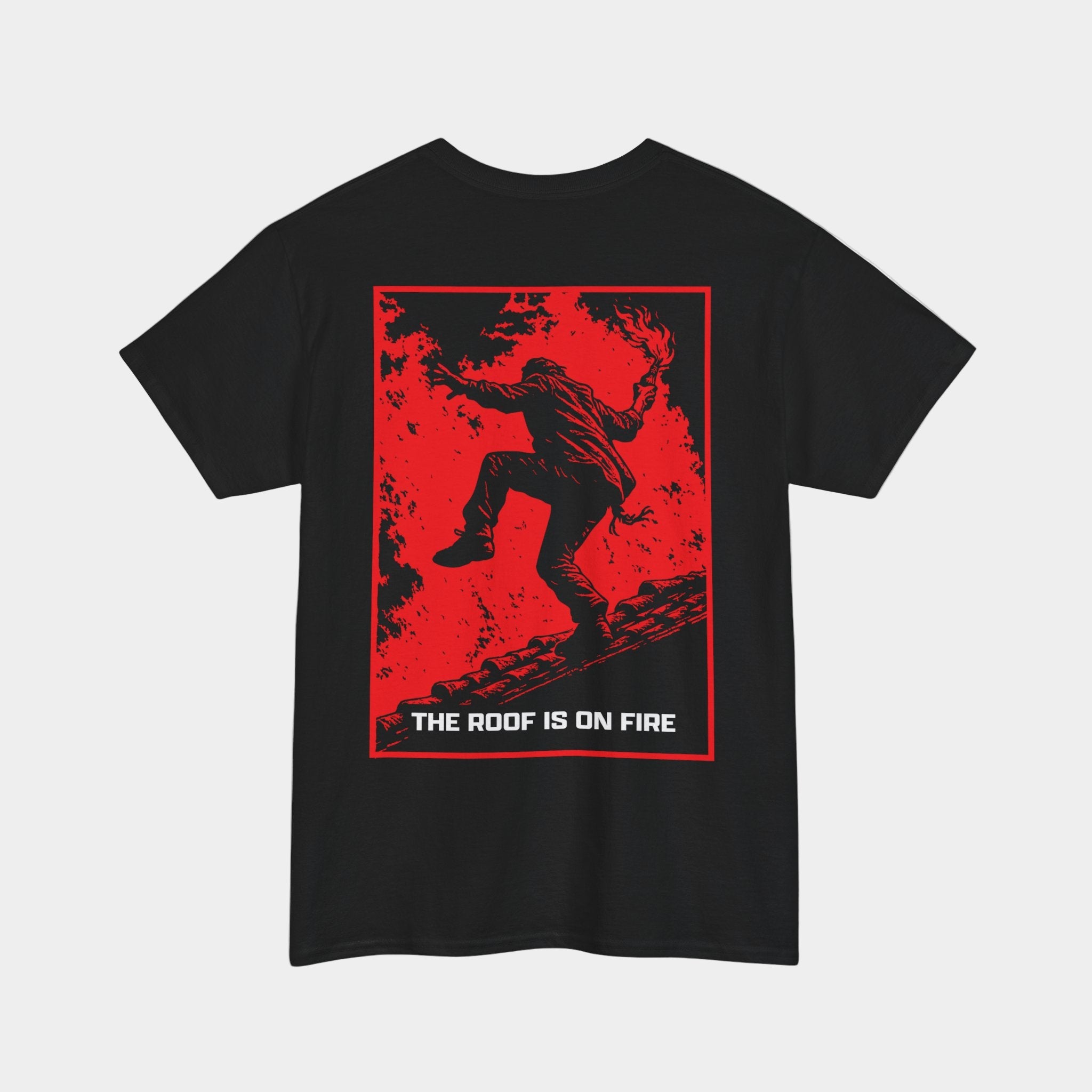 The Roof is on fire Red Flame